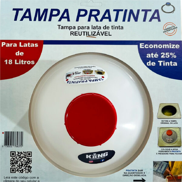 Tampa de Balde/Lata de Tinta 18 Litros Reutilizável Universal Anti Respingo - Image 5