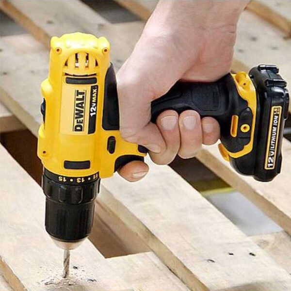 Parafusadeira Furadeira 10mm Bivolt 1 Bateria 12v 127v Dewalt - Image 3