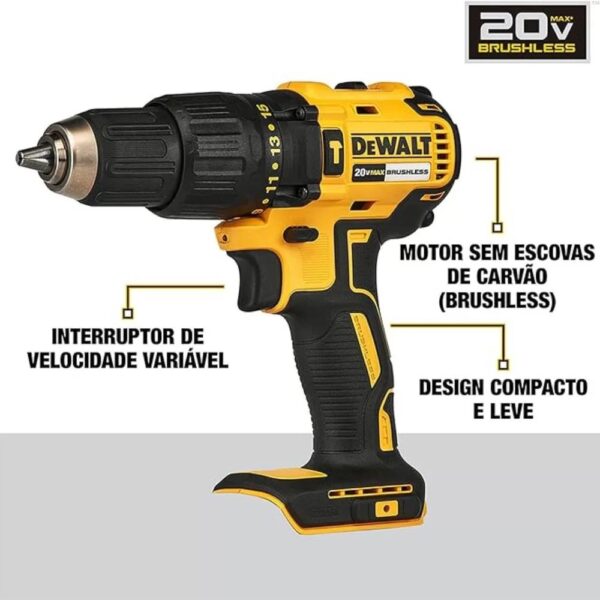 Furadeira E Parafusadeira De Impacto 20v Dewalt Dcd7781d1 Cor Amarelo Frequência 50/60hz 110V/220V - Image 4