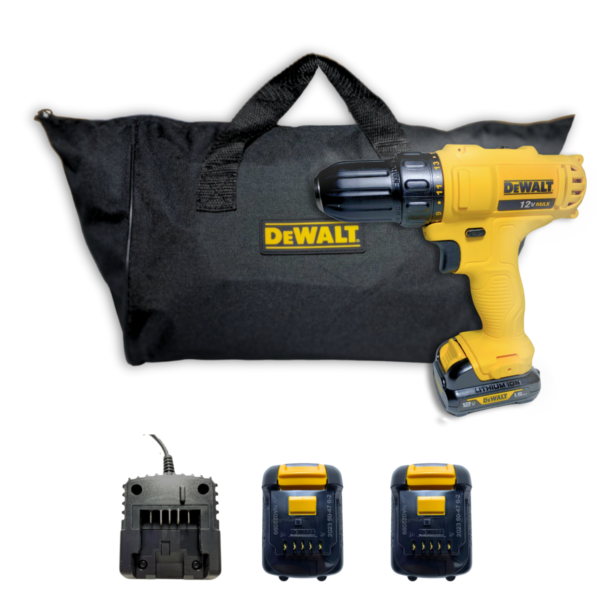 Parafusadeira E Furadeira 12V Max Com Bolsa 2 Bateria E Carregador Bivolt Dewalt