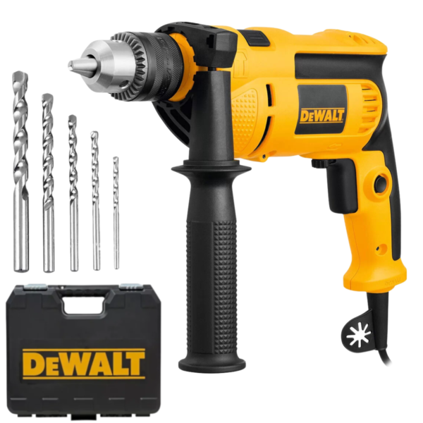 Furadeira de Impacto Profissional Com 5 Brocas Dewalt 710W 127v 220v