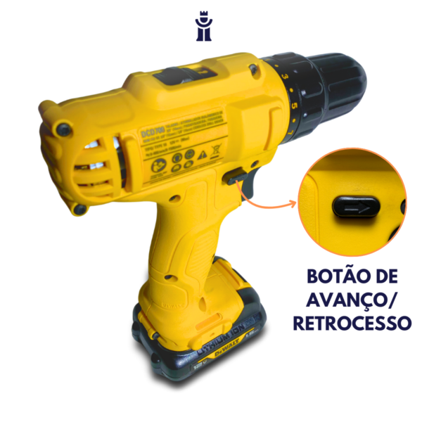 Parafusadeira E Furadeira 12V Max Com Bolsa 2 Bateria E Carregador Bivolt Dewalt - Image 4