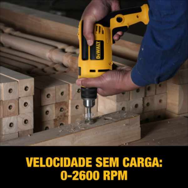 Furadeira de Impacto Profissional Com 5 Brocas Dewalt 710W 127v 220v - Image 3